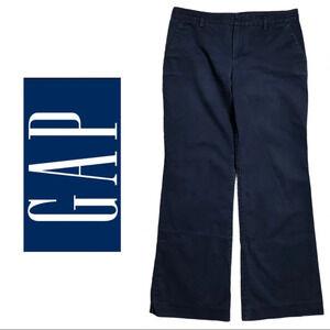 🛍️3/$40 Gap Perfect Khakis Navy Blue Casual Pant Size 4